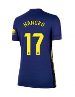 Atletico Madrid David Hancko #17 Vieraspaita Naisten 2025-26 Lyhythihainen